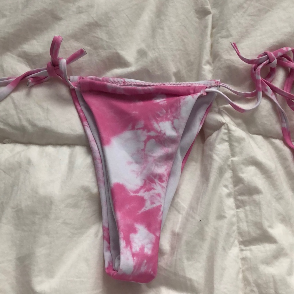 Shein tie die bikini bottoms